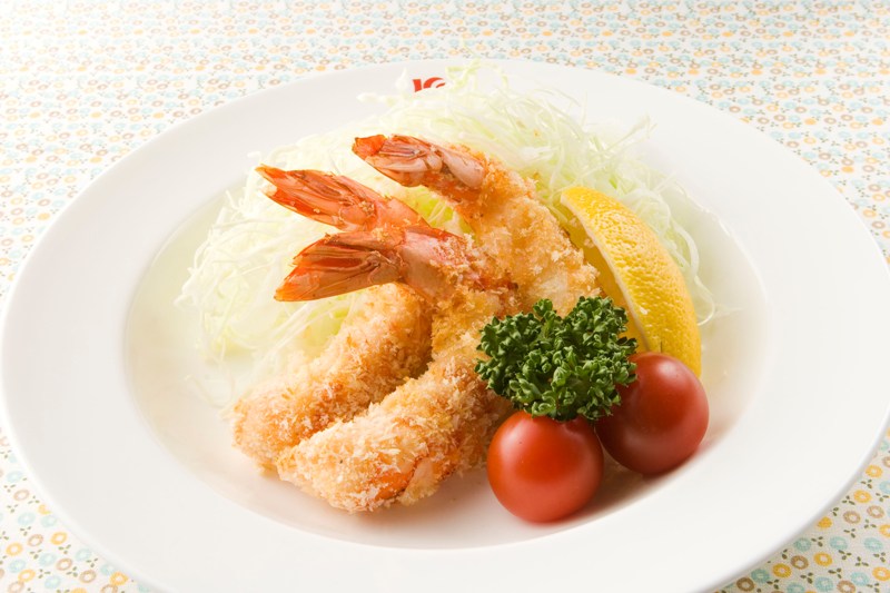 揚げずにエビフライ