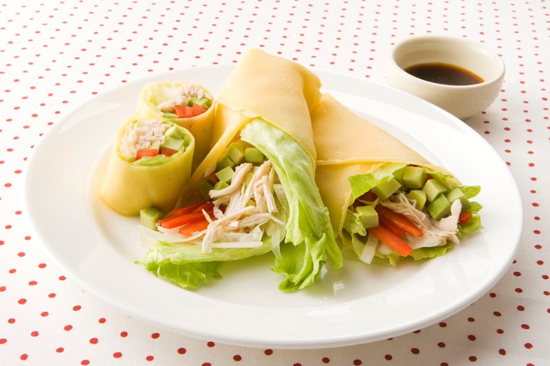 サラダ巻きクレープ