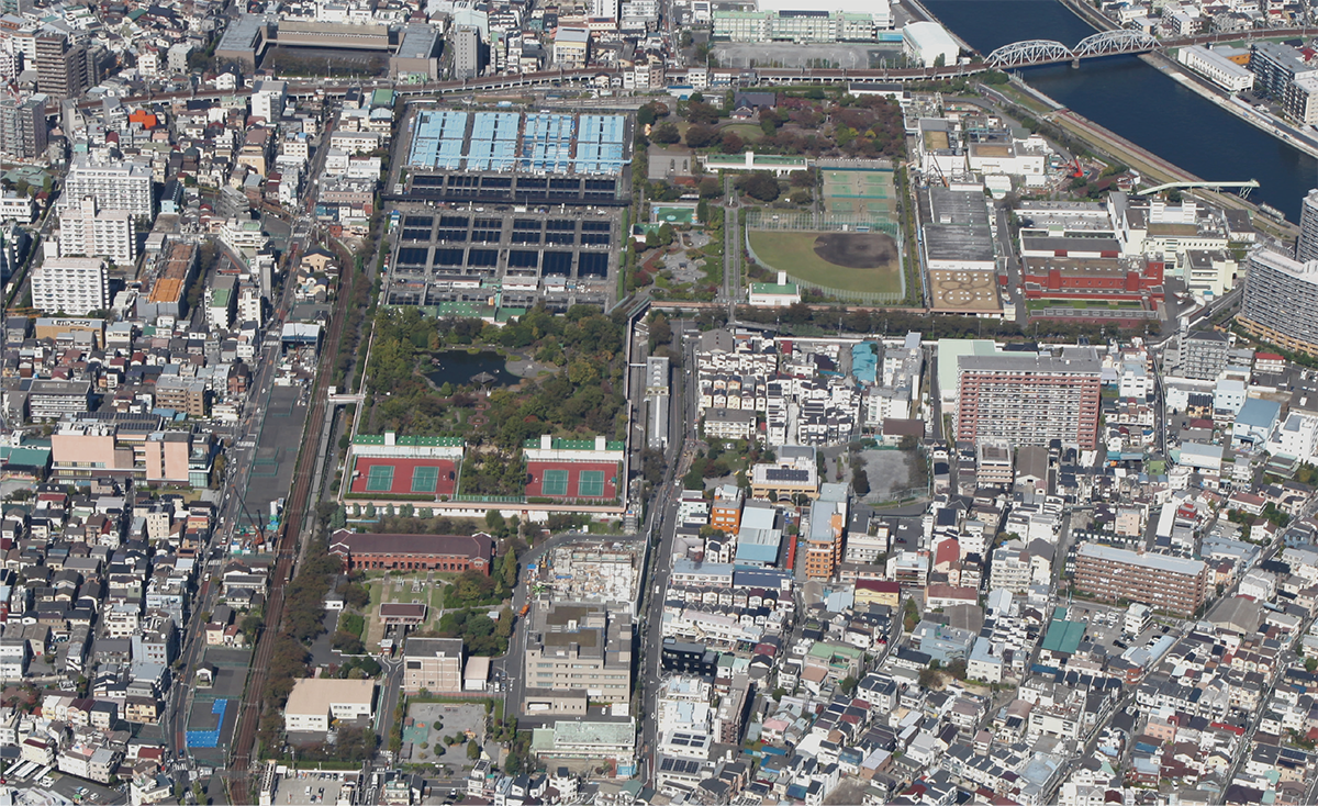 写真：三河島水再生センター