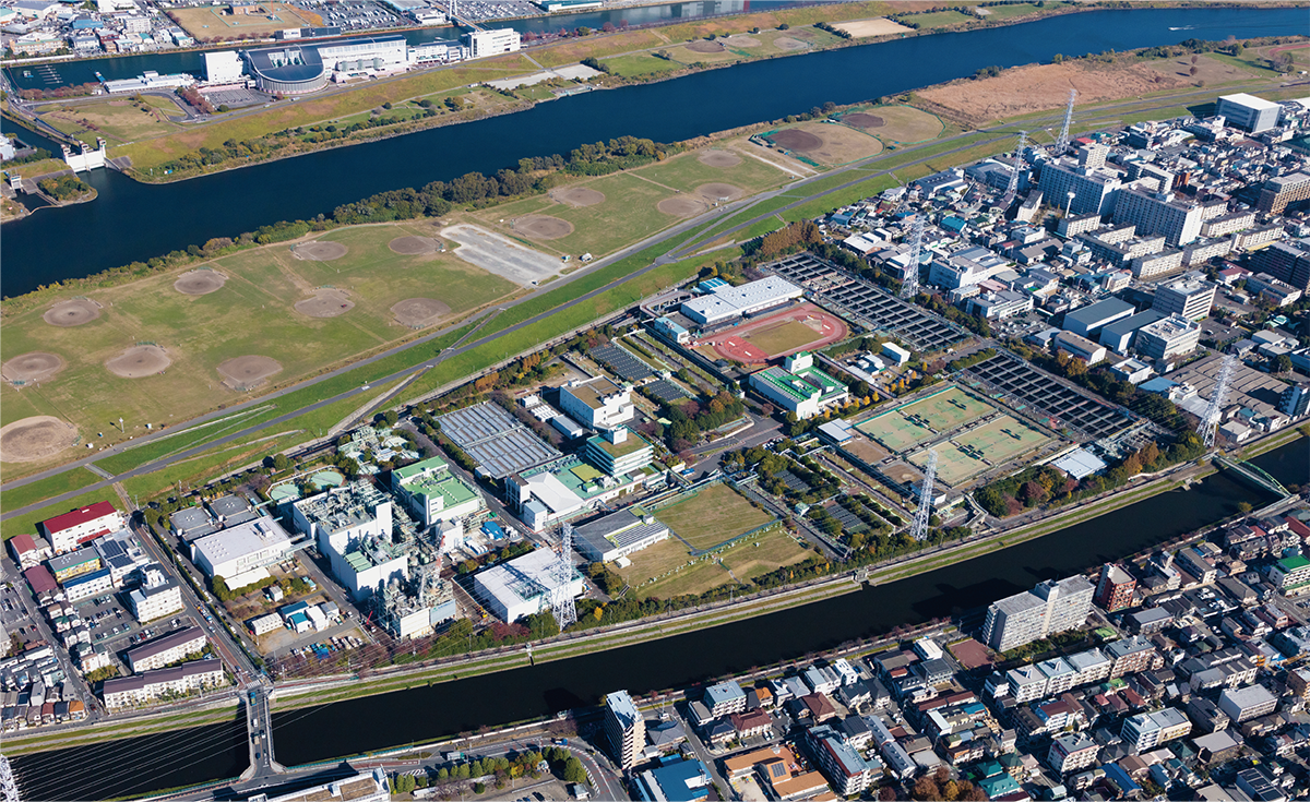 写真：新河岸水再生センター