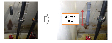 1つ目の対策の施工状況です。