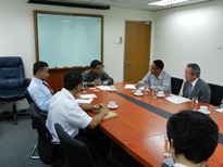 国営下水道公社との意見交換の様子