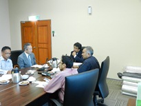 エネルギー・環境技術・水省下水道局との意見交換の様子