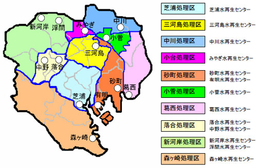 水再生センターの地図