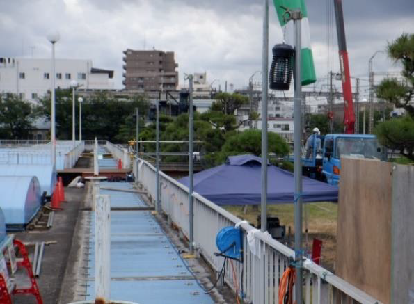 写真：現場設置状況（4台）