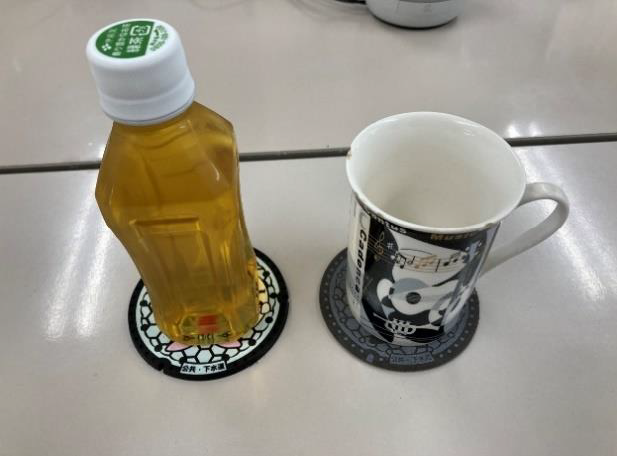 写真：コースター使用例