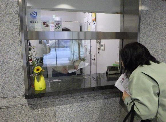 写真：工事お知らせビラの配布状況