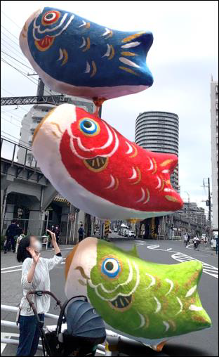 写真：ARを使った撮影写真