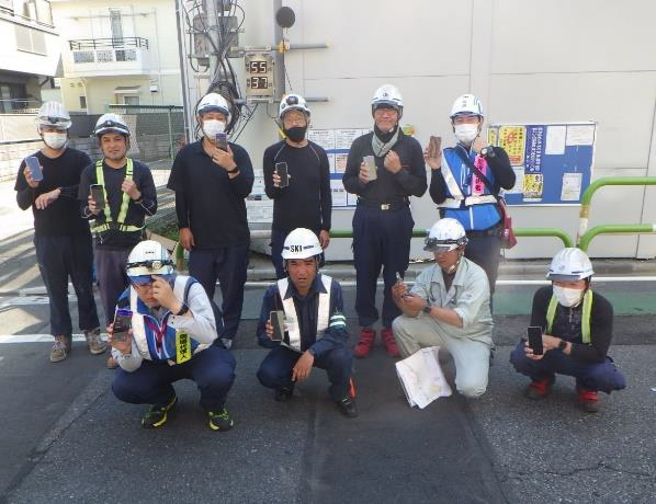 写真：全員で熱中症対策