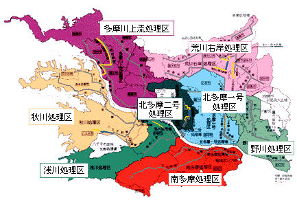 流域下水道の現況マップ